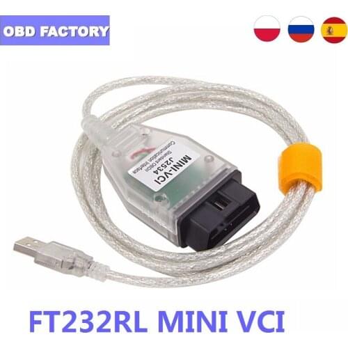 MINI VCI FT232RL V14.30.023 TIS Techstream MINI VCI OBD2 Cable for -Toyota -Lexus Diagnostic