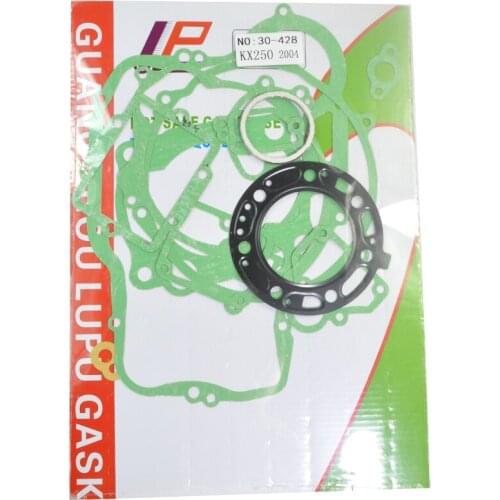Motorcycle Engine Cylinder Bottom Crankcase Stator Clutch Cover Gaskets Set For Kawasaki KX250 2004 KX 250