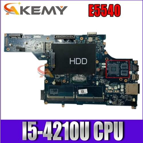 For Latitude E5540 Laptop motherboard CN-06RG9P VAW50 LA-A101P With SR1EF I5-4210U 100% working well