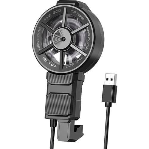 Mobile Phone Cooler Stretchable Semiconductor Radiator Cooling Fan for Gaming Lives Videos, Lightweight and convenient