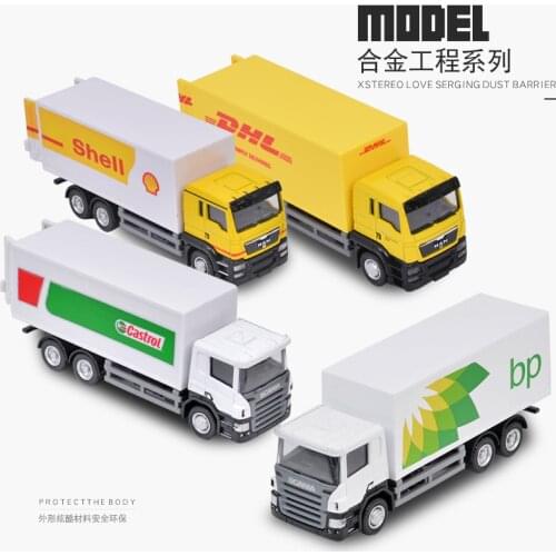 ABS & Die Cast Models Cars scale models of automobiles Vehicle Toys for Children Engineering Truck Oil Tank DHL Express Car gld3