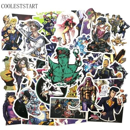 50 Pcs/set Anime Jojos Bizarre Adventure Stickers For Refrigerator Phone Skateboards Motorcycle Laptop Luggage Bicycle Stickers