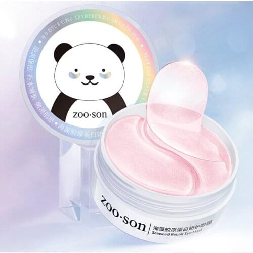 60PCS Eye Patches Seaweed Collagen Eye Mask Moisturizing Anti Wrinkles Remove Dark Circles Sleeping Gel Patches Eyes Care TSLM1