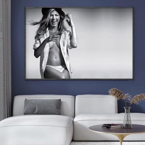 SP057 Silk Cloth Wall Poster Jennifer Aniston Actor Beautiful Girl Art Home Decoration Gift