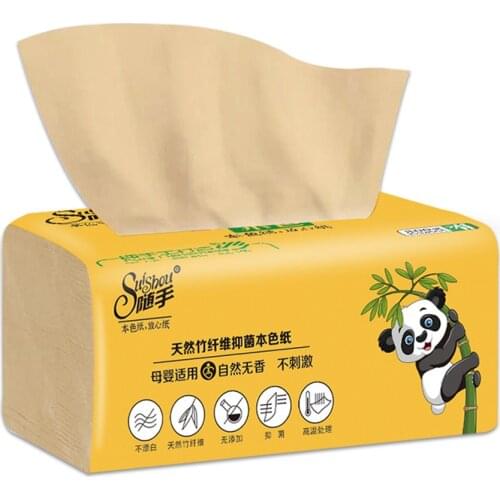 Bamboo Pulp Facial Tissues Eco-Friendly Recycled Paper Home Use Soft Dinner Napkins