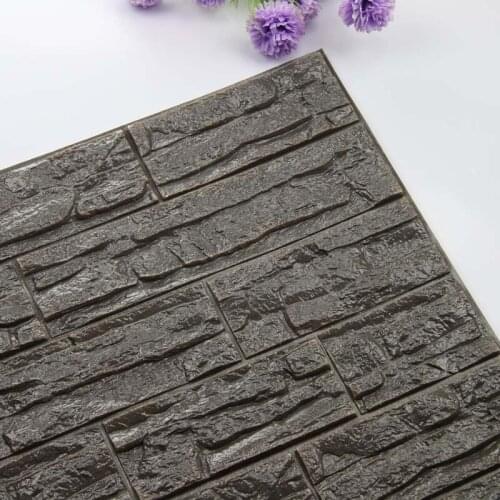 Self-Adhesive 3D Wall Stickers Stone Foam Panel Waterproof Covering Wallpaper Home Living Room Decor TV Kitchen House Decoration