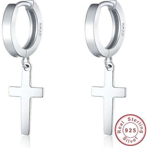 925 Sterling Silver Nice Silver Brincos Ouro Circle Hoop Earring,Pendientes Aro,2018 Hot Earrings For Men & Women, FAST Shipping