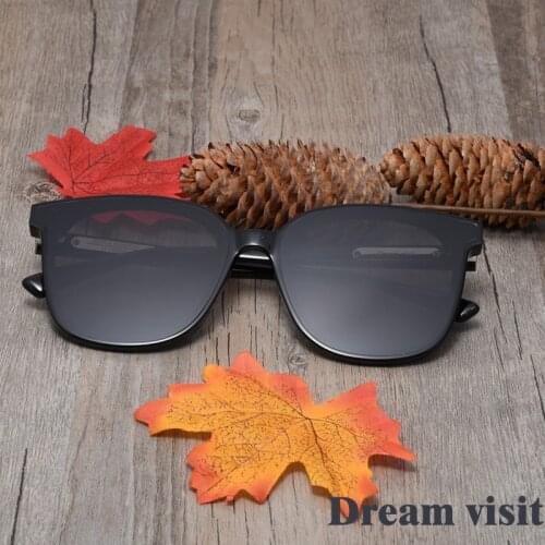 High Quality Korean brand design GENTLE Dream Visit Sunglasses Acetate Square Polarizing lenses Sun glasses With brand Case