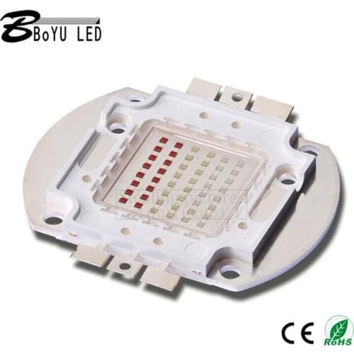 High power integrated RGB lamp beads COB integrated LED lamp beads 48W chip white warm white high quality DIY spotlight