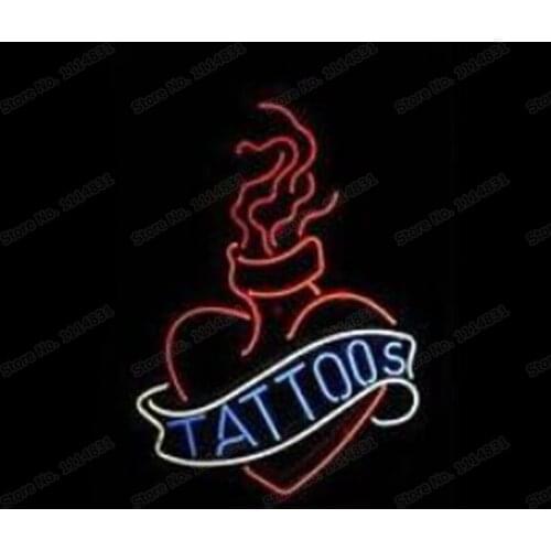Tattoo Steam Smoke Neon Sign Custom Handmade Real Glass Tube Store Shop Body Drawing Art Decoration Display Neon Signs 14"X17"