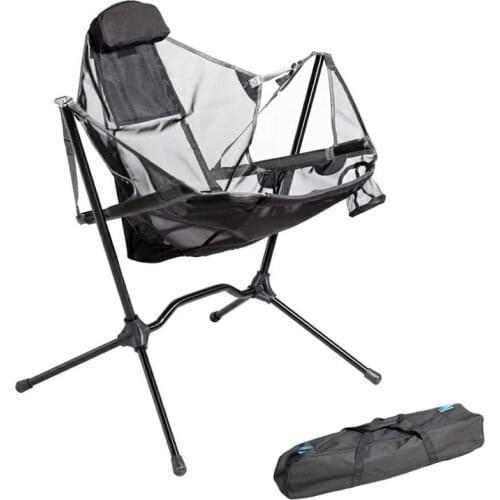 Outdoor Folding Rocking Chair Portable Auto-reclining Camping Fishing Beach Chair Garden Swing Sun Loungers for Sunbathing