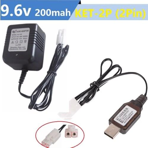 Free shipping 9.6V (2P Plug) Remote Control toy electric lighting security facilities battery Charger Ni-MH/Ni-Cd battery group