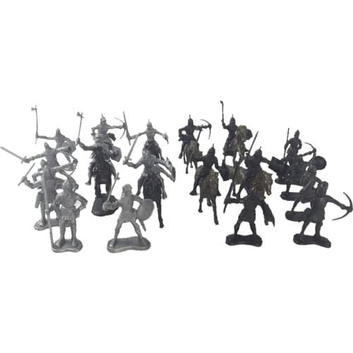28 Pcs / Set Medieval Knights Static Horse Model for Children Toy House