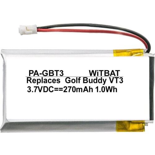 3.7V270mah ,Suitable for Golf Buddy VT3 GPS Rangefinder battery YK531832
