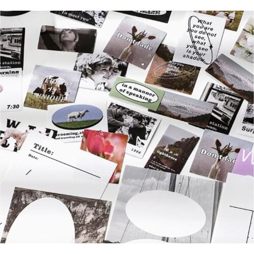 40 Art Notebook Decorative Notebook Handmade Diy Materials Material Note Stickers 2021 School Stationery