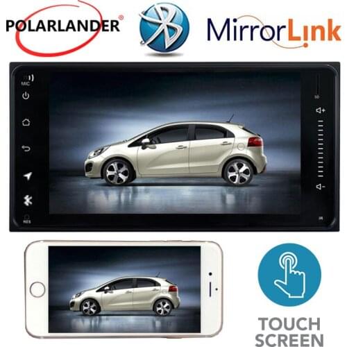 Car Radio 2 Din 7 Inch Windows Ce Without CD/DVD Touch Screen Mirrorlink USB FM GPS Bluetooth For Toyota Corolla 2001-2008