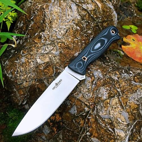 [Brother F001] High hardness Knife Full-Tang outdoor survival Fixed Blade Straight Edge Hunting Rescue Tactical EDC Tool