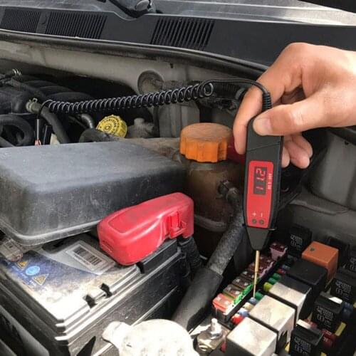 5-36V Car LCD Digital Electric Voltage Power Test Pen Probe Detector NonContact Tester LED Light ForCar Voltage Measuring Tool