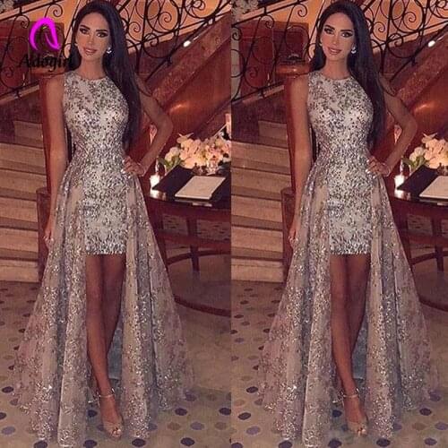 Women Sexy Sequins Long Dress High Low Party Dress Shiny Metalic Glitter Elegant Dress Ladies Vestidos Mujer Luxury Golden Dress