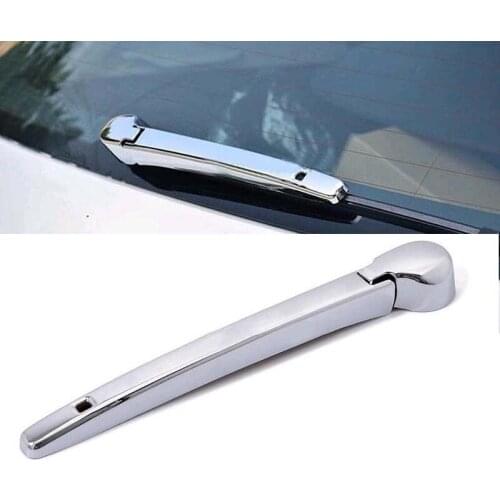 CHROME Rear Rain Wiper Nozzel Cover trim 2pcs For Volksagen Tiguan Second Generation 2017 2018 Car styling