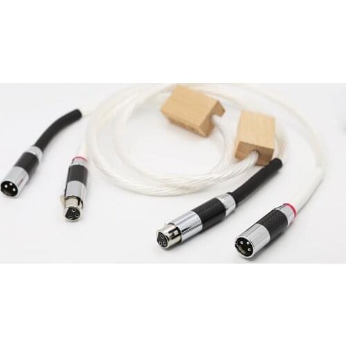 Free shipping Supreme Reference interconnects Copper Rhodium Carbon XLR cable 1M / 1.5M diy cable Audiophile