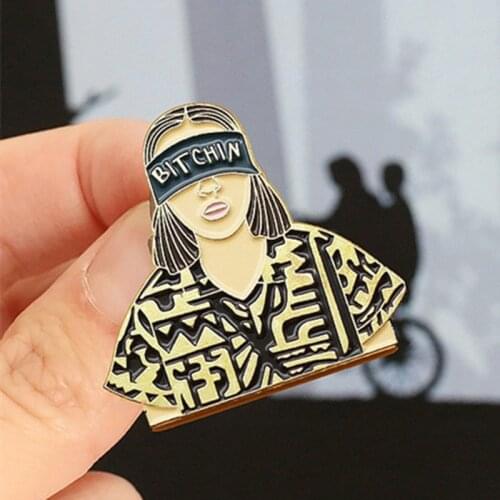 Classic Movie Stranger Things Eleven Enamel Brooch Pin Backpack Hat Bag Collar Lapel Pins Badges Fashion Jewelry Accessories