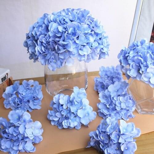 Hot Selling Artificial Silk Flower DIY Simulation Hydrangea Bouquet Wedding Hand Bouquets Home Garden Decoration Fake Flowers