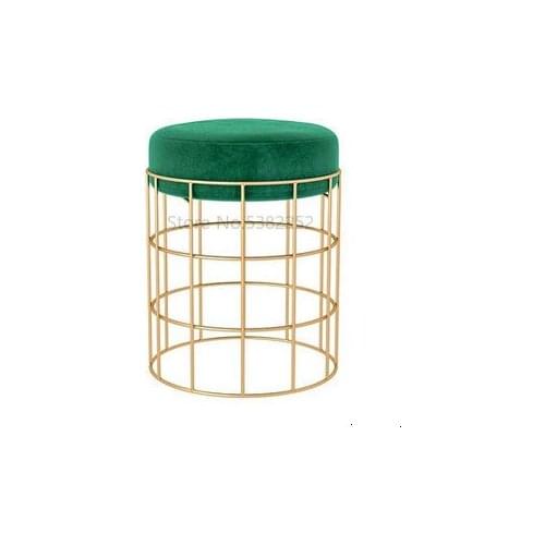 Mini- Small Round Stool Fabric Art Household A Living Room Small Round Stool Fabric Art Sit Pier Small Stool Adult Sit Stool