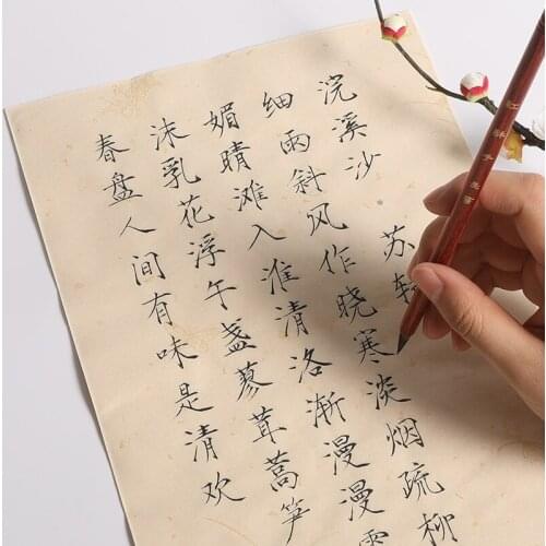 Shou Jin Ti Copybook Set Chinese Brush Calligraphy Copybook Chinese Ancient Poems Rice Paper Copybooks Small Regular Script