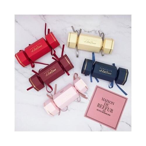 New Txt "a Little Presen" Paper Packaging Gift Box Chocolate Candy Boxes Wedding Favor and Gift Boxes Baby Shower Party Supplies