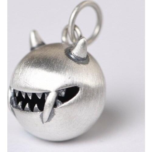 New S925 pure silver fashion literary temperament silver ornaments diy handmade pendants female cartoon necklace pendants