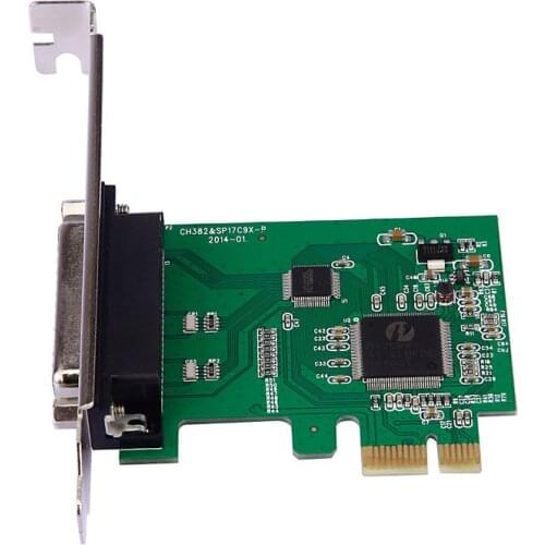 New Parallel Port DB25 LPT Printer to PCI-E Express Card Converter Adapter Win7