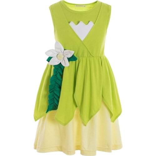 Princess Dress for girls and toddlers birthday dress Princess and Frog costume kids clothing girls clothes teenagers clothes