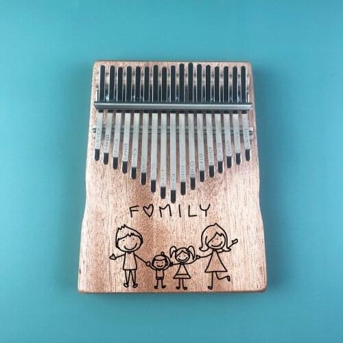 17 Keys Kalimba Thumb Piano Mahogany Body Musical Instrument best quality and price