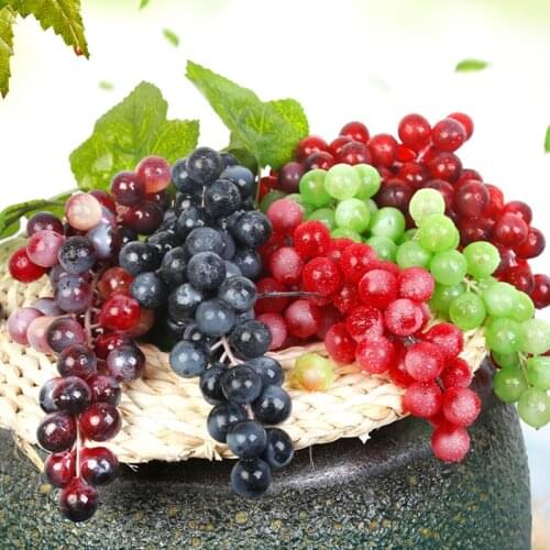 Hanging Artificial Grape DIY Artificial Fruit Plastic Fake Fruit Family Garden Decoration Wedding Christmas Party Supplies