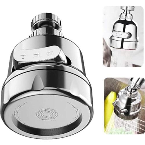 Rotatable Faucet Sprayer Water Saving 360° Faucet Rotatable Kitchen Faucet Aerator Head 3 Water Outlet Modes