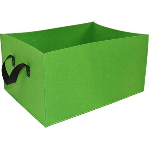 Raised Garden Bed Rectangle Grow Bags Vegetable Planting Container Fabric Potato Flower Nursery Planter Seedling Pot With Handle