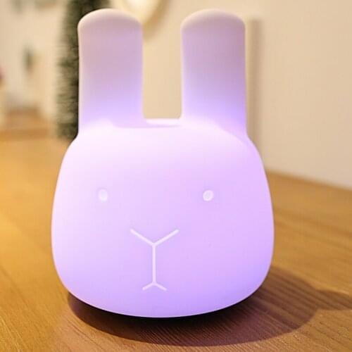 Lucky Kitty Silicone LED Touch Sensor Beside night lamp/LED Table Rechargeable Night Children Bedroom Decor Lamp light