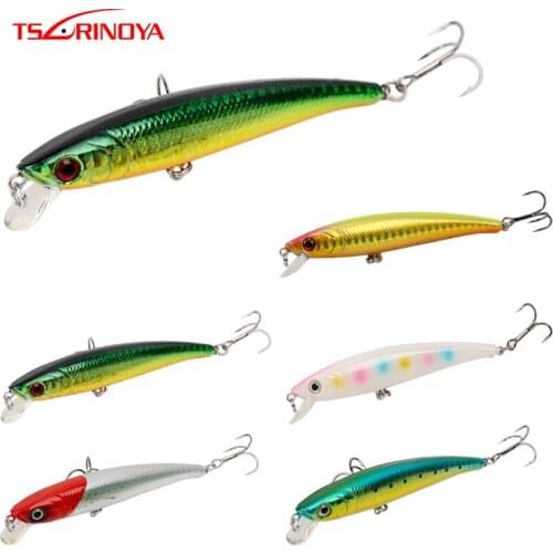 TSURINOYA Minnow Baits 96mm 8g Floating 0-1m Fishing Lure 3D Eyes Isca Artificial Para Pesca Carp Fishing Wobblers Leurre Peche