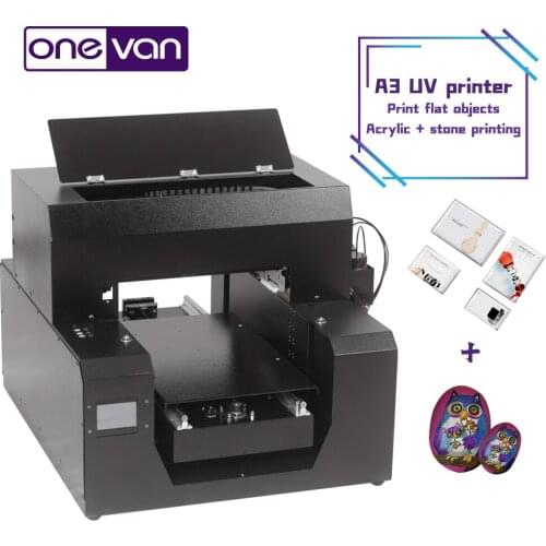 A3 uv flatbed printer plastic metal leather glass bottle textile high-definition color printing two-in-one painting machine