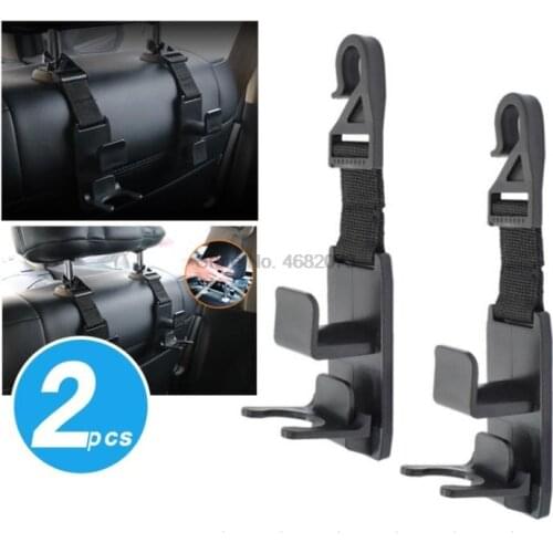 By DHL or Fedex 50pair Universal Car Headrest Hooks Back Seat Hanger Storage Bottle Holder