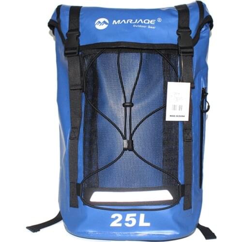 25L Trekking PVC Waterproof Bag Dry Bag Outdoor Camping Swimming Trekking Drifting Backpack Travel Ocean Pack Men Women 2020