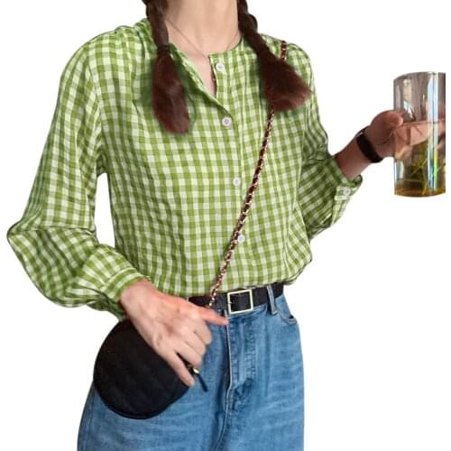 WEIXINBUY Women's Plaid Shirts