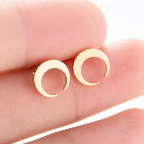 10 pairs Moon Stud Earrings For Women Birthday Gift Jewelry Earrring