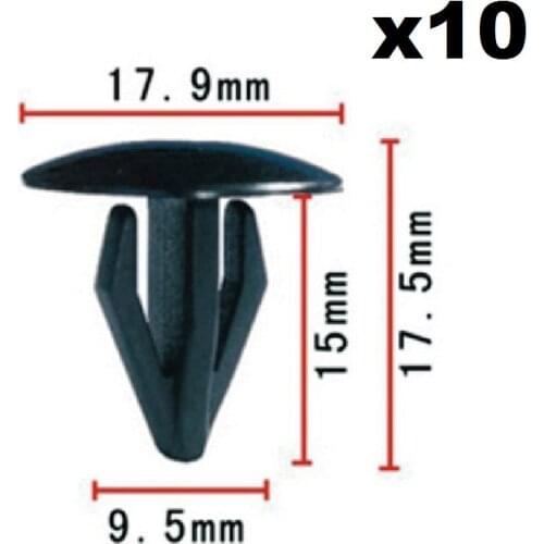 10pcs For Honda Series Fixed buckle / Nylon Retainer Clip