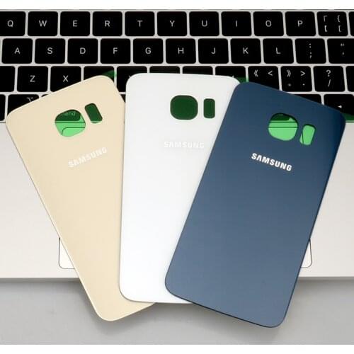 100% Original For SAMSUNG Galaxy S6 S6edge Back Glass Battery Cover Housing case Replacement For SAMSUNG GALAXY G920F G925F