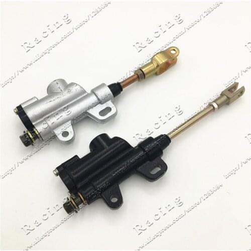 10mmOR8mm BLACK and white REAR PIT DIRT BIKE ATV HYDRAULIC BRAKE MASTER CYLINDER 110cc 125cc 140cc 150cc PITBIKE
