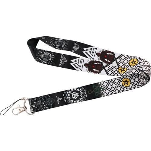 12pcs/lot E3515 Viking Tv Show Lanyard Keychains Accessory For Mobile Phone USB ID Badge Holder Keys Straps Tags Neck lanyard