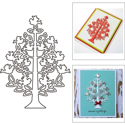 2021 New Christmas Tree Decoration Metal Cutting Dies For DIY Craft Making Greeting Card Album Paper Scrapbooking No Stamps Sets