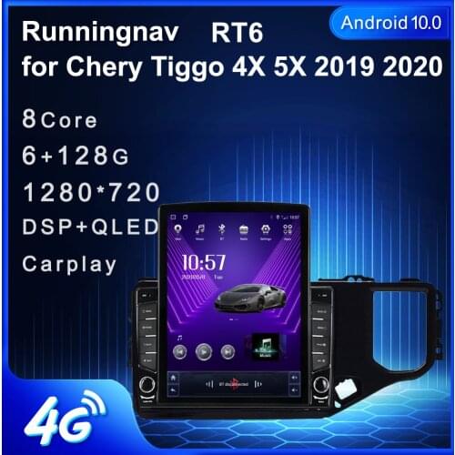 9.7" Android 10.1 For Chery Tiggo 4X 5X 2019 2020 Tesla Type Car Radio Multimedia Video Player Navigation GPS